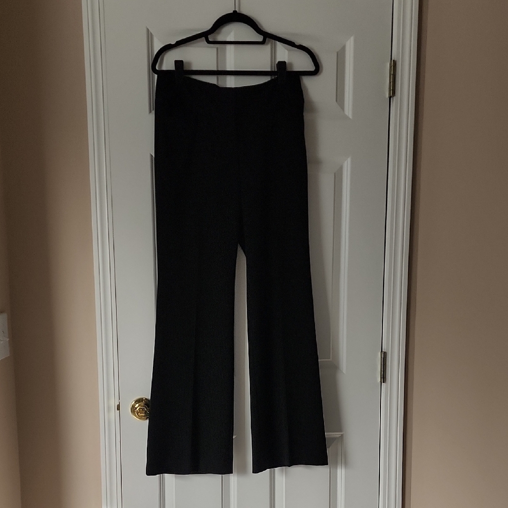 Express Editor Elegant Black Pinstrip Women's Pants